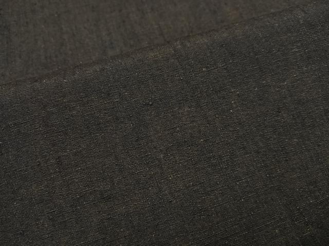 平和屋着物●結城紬　杢　赤墨色　正絹　逸品　AAAZ5094ph