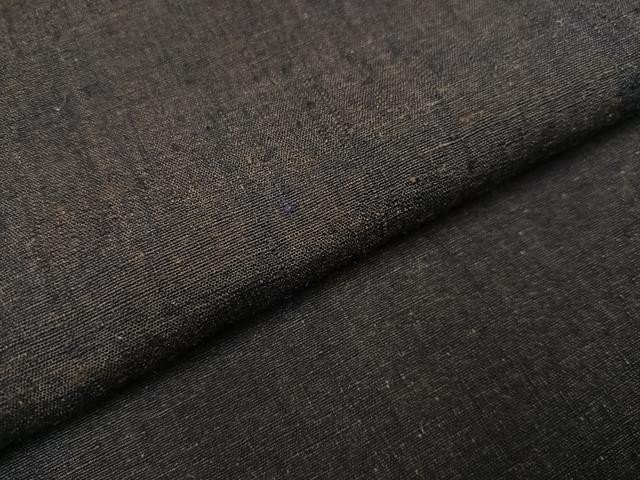 平和屋着物●結城紬　杢　赤墨色　正絹　逸品　AAAZ5094ph