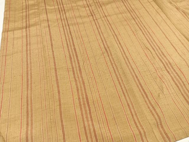 平和屋着物●竹村紫浩　一珍染　紬　間道　正絹　逸品　AAAZ5095ph