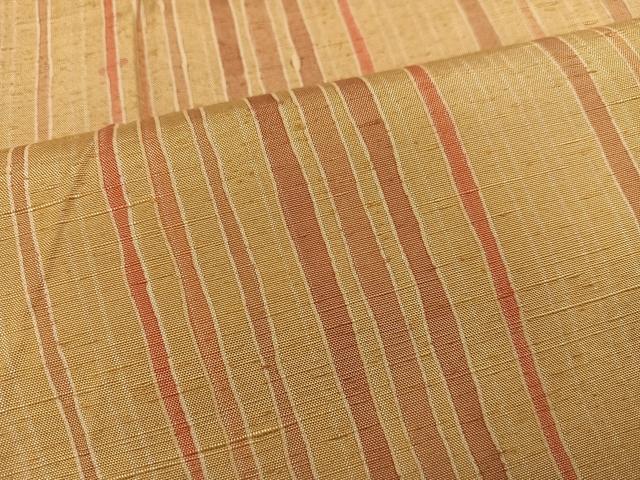 平和屋着物●竹村紫浩　一珍染　紬　間道　正絹　逸品　AAAZ5095ph