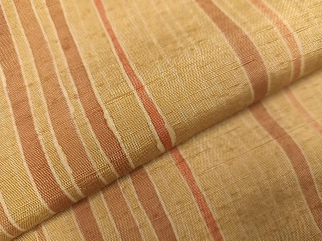 平和屋着物●竹村紫浩　一珍染　紬　間道　正絹　逸品　AAAZ5095ph