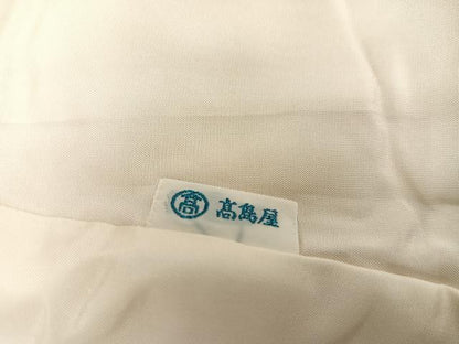 平和屋着物●創業460年・千總　訪問着　草花文　金銀彩　高島屋扱い　正絹　逸品　AAAZ5098ph