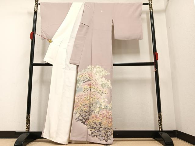 平和屋着物●本加賀友禅作家 村田幸司 色留袖 草花文 暈し染め 正絹 逸品 未使用 AAAZ5102ph