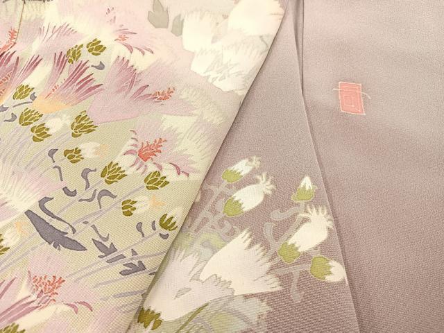平和屋着物●本加賀友禅作家 村田幸司 色留袖 草花文 暈し染め 正絹 逸品 未使用 AAAZ5102ph