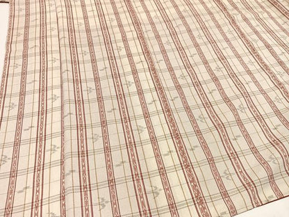 平和屋着物●上質なお召 琉球絣文様 正絹 逸品 AAAZ5109ph
