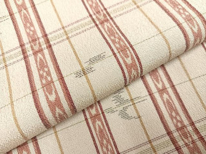平和屋着物●上質なお召 琉球絣文様 正絹 逸品 AAAZ5109ph