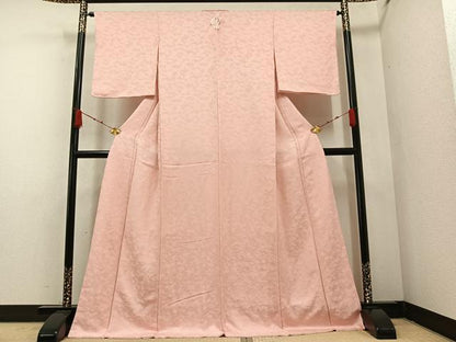 平和屋着物●上質な色無地 紋意匠 虹色 正絹 逸品 未使用 AAAZ5110ph