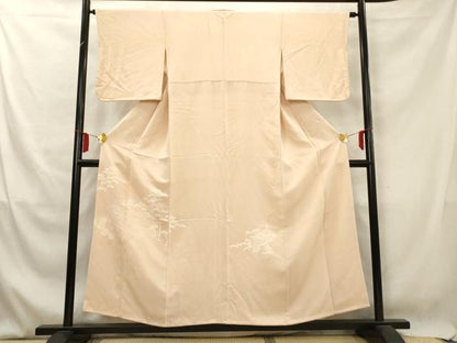 平和屋着物■豪華色留袖　風景地紋　雄黄色　正絹　逸品　AAAZ5545ma