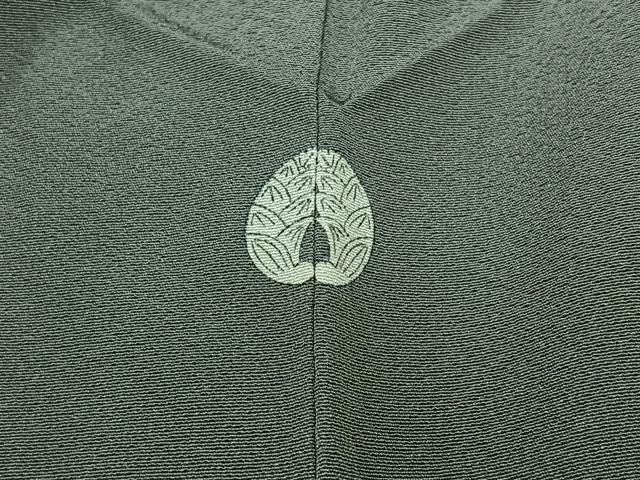 平和屋着物▽上質な色無地 単衣 鼠色 正絹 逸品 AAAZ5684jh