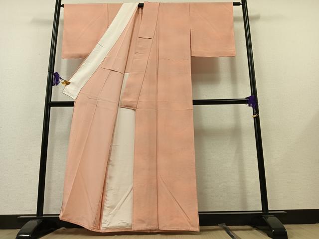 平和屋着物▽上質な小紋 単衣 作家物 霞文 正絹 逸品 未使用 AAAZ5691jh