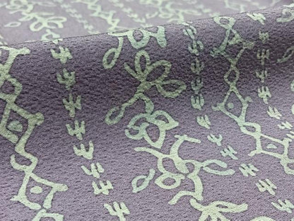 平和屋着物▽上質な小紋　単衣　花間道　正絹　逸品　AAAZ5693jh
