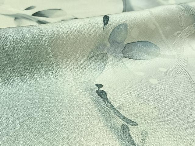 平和屋着物▽上質な小紋 単衣 手描き 枝花文 暈し染め 正絹 逸品 AAAZ5705jh