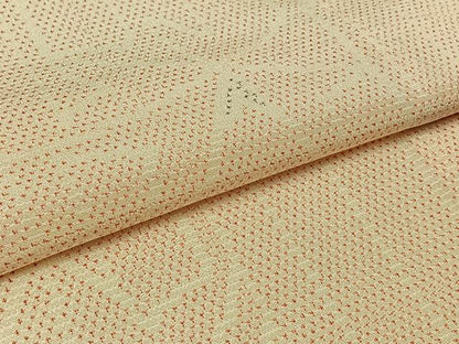 平和屋着物▽本塩沢 単衣 舞葉文 正絹 逸品 AAAZ5706jh