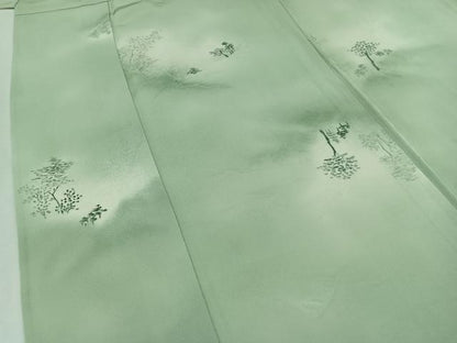 平和屋着物▽上質な小紋 単衣 地紋起こし 風景文 暈し染め 正絹 逸品 AAAZ5713jh