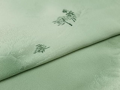 平和屋着物▽上質な小紋 単衣 地紋起こし 風景文 暈し染め 正絹 逸品 AAAZ5713jh