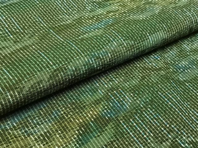 平和屋着物▽本場大島紬　単衣　樹林文　正絹　逸品　AAAZ5714jh