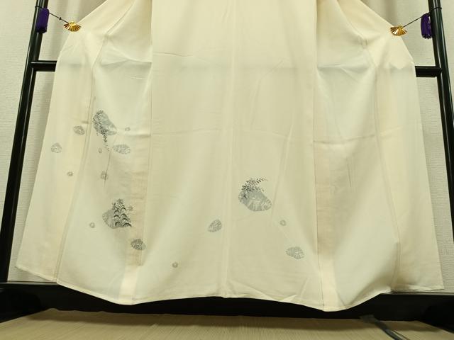 平和屋着物▽訪問着　単衣　貝合わせ花文　正絹　逸品　AAAZ5719jh
