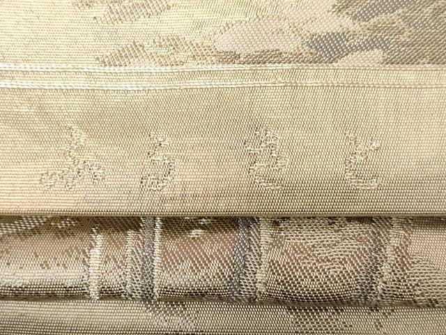 平和屋着物◎六通柄袋帯 ふるさと 銀糸 正絹 逸品 AAAZ5724dt
