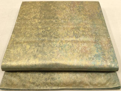 平和屋着物◎六通柄袋帯 霞文 引箔 正絹 逸品 AAAZ5727dt