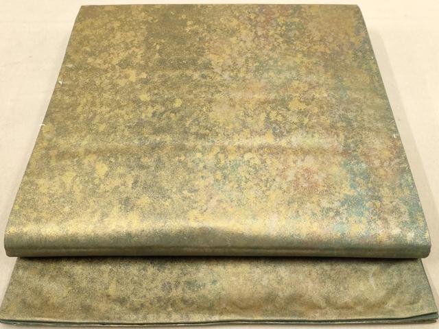 平和屋着物◎六通柄袋帯 霞文 引箔 正絹 逸品 AAAZ5727dt