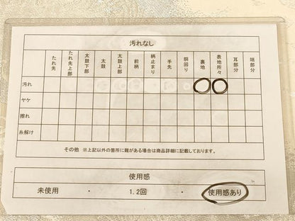 平和屋着物◎六通柄袋帯 枝松文 銀糸 正絹 逸品 AAAZ5731dt