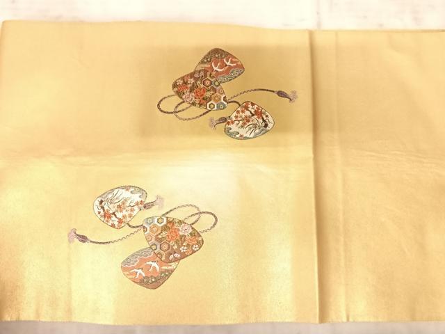平和屋着物◎太鼓柄袋帯　唐織　簪　金糸　正絹　逸品　AAAZ5949yx