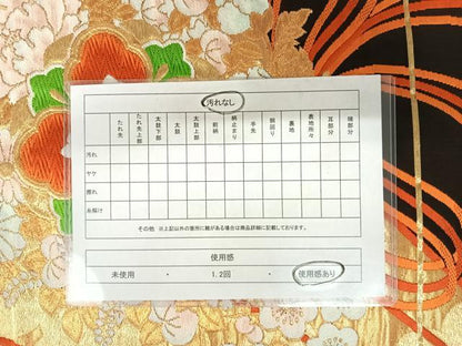 平和屋着物◎六通柄袋帯 唐織 草花文 金銀糸 正絹 逸品 AAAZ5966yx