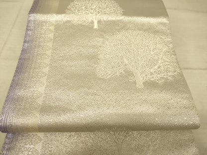 平和屋着物◎両面六通柄袋帯 草木文 金糸 正絹 逸品 AAAZ6250cs