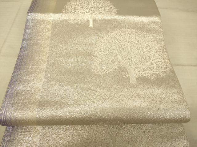 平和屋着物◎両面六通柄袋帯 草木文 金糸 正絹 逸品 AAAZ6250cs