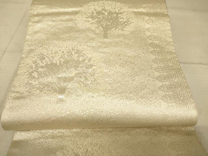 平和屋着物◎両面六通柄袋帯 草木文 金糸 正絹 逸品 AAAZ6250cs