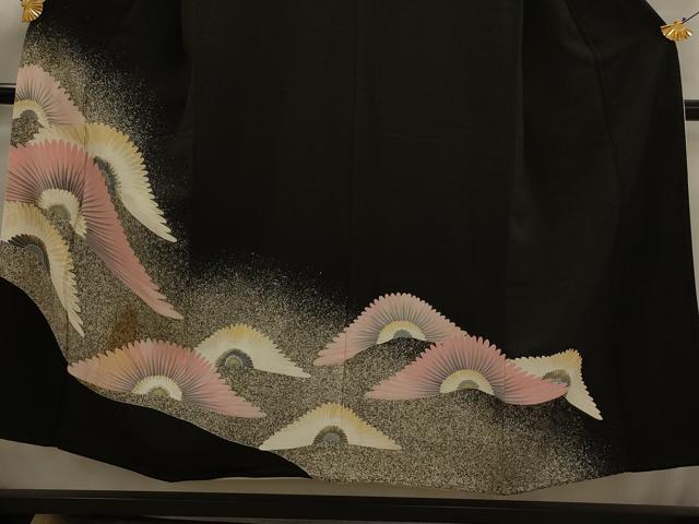 平和屋着物■豪華黒留袖　刺繍　裏菊　金銀彩　正絹　逸品　AAAZ6723ru