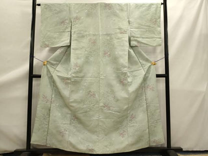 平和屋着物■小紋　草花楽器文　笛　洗える着物　AAAZ6735ru