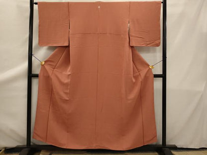 平和屋着物■豪華色留袖　風景草木地紋　真赭色　正絹　逸品　AAAZ6764ru