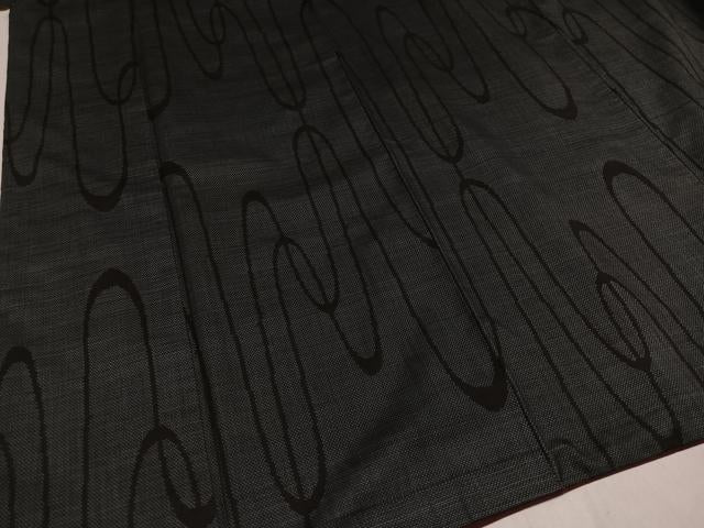 平和屋着物●本場大島紬 一元７マルキ 波文 正絹 逸品 AAAZ6811ph