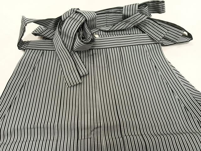 平和屋着物●男性 馬乗り袴 縞 正絹 逸品 AAAZ6818ph