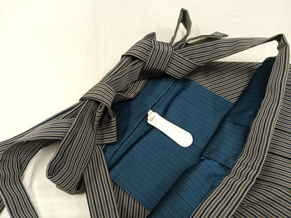 平和屋着物●男性 馬乗り袴 縞 正絹 逸品 AAAZ6835ph