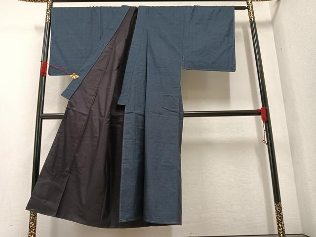 平和屋着物●男性 本場大島紬 アンサンブル 100亀甲 総詰め 正絹 逸品 未使用 AAAZ6843ph