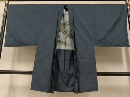 平和屋着物●男性 本場大島紬 アンサンブル 100亀甲 総詰め 正絹 逸品 未使用 AAAZ6843ph