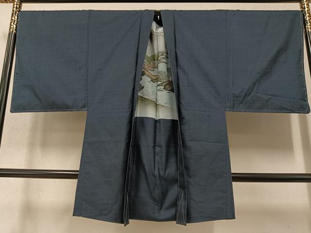 平和屋着物●男性 本場大島紬 アンサンブル 100亀甲 総詰め 正絹 逸品 未使用 AAAZ6843ph