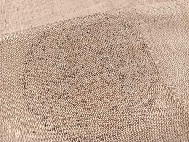 平和屋着物●結城紬 100亀甲 花丸文 正絹 逸品 AAAZ6852ph