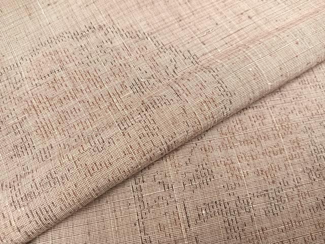 平和屋着物●結城紬 100亀甲 花丸文 正絹 逸品 AAAZ6852ph
