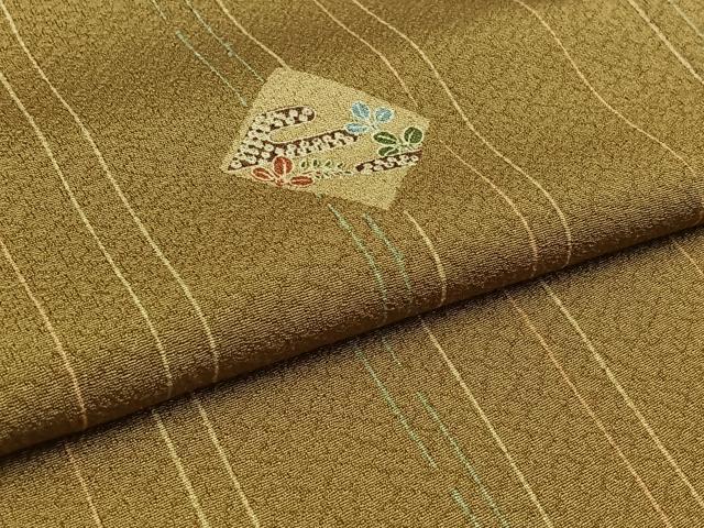 平和屋着物▽小紋 単衣 花菱文 さんび謹製 洗える着物 AAAZ7121jh