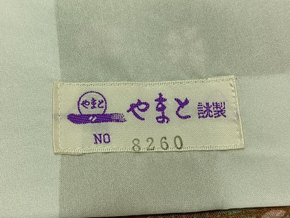 平和屋着物▽小紋　単衣　桜文　やまと誂製　洗える着物　AAAZ7129jh