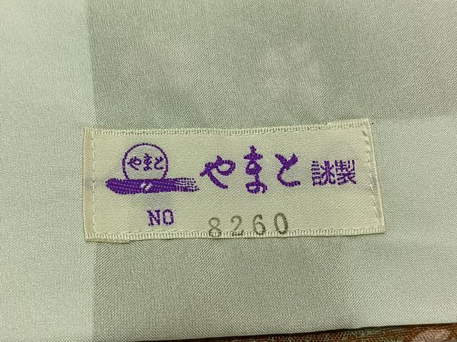 平和屋着物▽小紋　単衣　桜文　やまと誂製　洗える着物　AAAZ7129jh