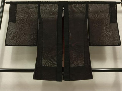 平和屋着物▽羽織 スリーシーズン 春夏秋 塵除け 竜田川文 正絹 逸品 AAAZ7135jh