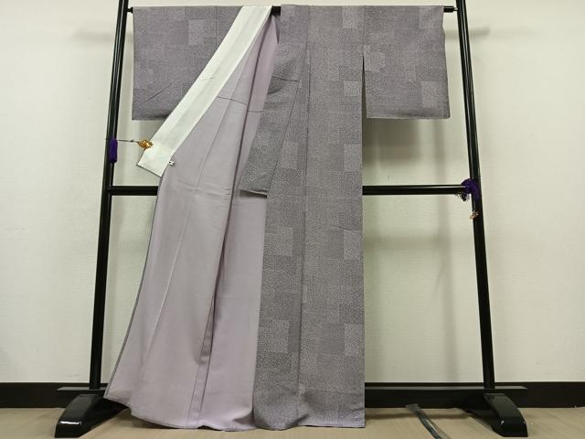 平和屋着物▽江戸小紋 単衣 作家物 寄せ小紋柄 大丸扱い 正絹 逸品 未使用 AAAZ7136jh