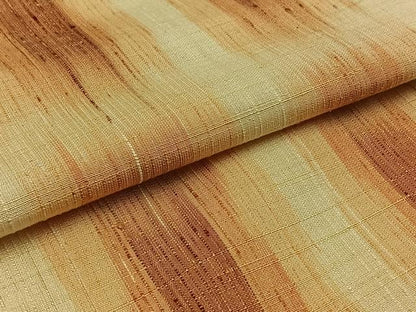 平和屋着物▽上質な紬　単衣　格子　正絹　逸品　AAAZ7139jh