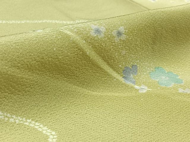 平和屋着物▽上質な小紋 単衣 舞花文 暈し染め 正絹 逸品 AAAZ7150jh