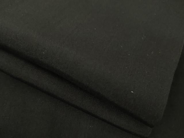平和屋着物●男性　黒紋付　長羽織セット　正絹　逸品　AAAZ7164ck