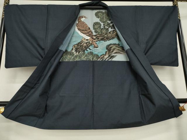 平和屋着物●男性　本場大島紬　アンサンブル　80亀甲　総詰め　正絹　逸品　AAAZ7167ck